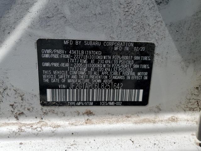 Photo 12 VIN: JF2GTAPC6L8251642 - SUBARU CROSSTREK 