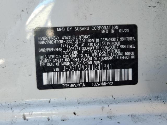 Photo 9 VIN: JF2GTAPC8LH241341 - SUBARU CROSSTREK 