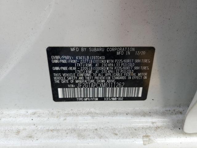 Photo 12 VIN: JF2GTAPCXM8311262 - SUBARU CROSSTREK 