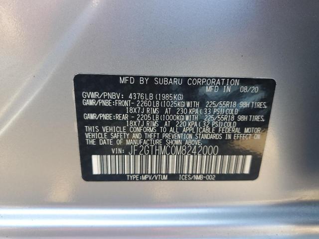 Photo 12 VIN: JF2GTHMC0M8242000 - SUBARU CROSSTREK 