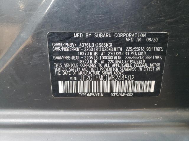 Photo 12 VIN: JF2GTHMC1M8244502 - SUBARU CROSSTREK 