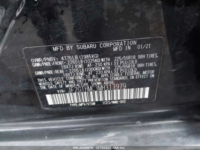 Photo 8 VIN: JF2GTHMC3MH313979 - SUBARU CROSSTREK 