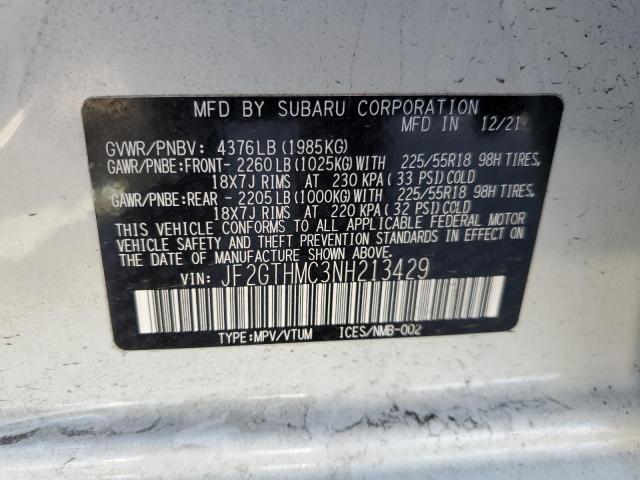 Photo 13 VIN: JF2GTHMC3NH213429 - SUBARU CROSSTREK 