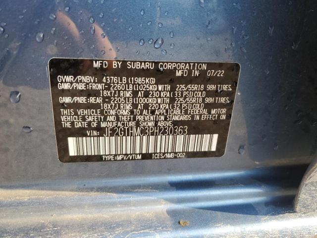 Photo 12 VIN: JF2GTHMC3PH230363 - SUBARU CROSSTREK 