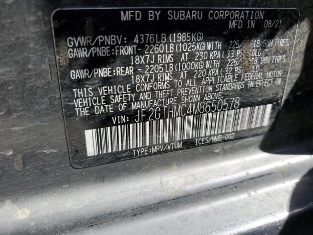 Photo 11 VIN: JF2GTHMC4M8650578 - SUBARU CROSSTREK 