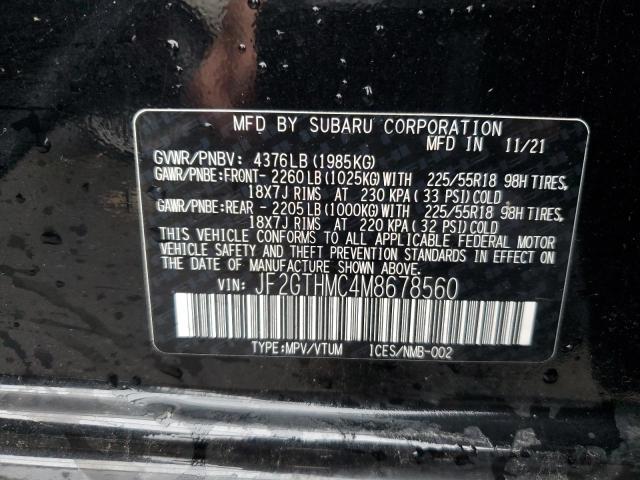 Photo 11 VIN: JF2GTHMC4M8678560 - SUBARU CROSSTREK 