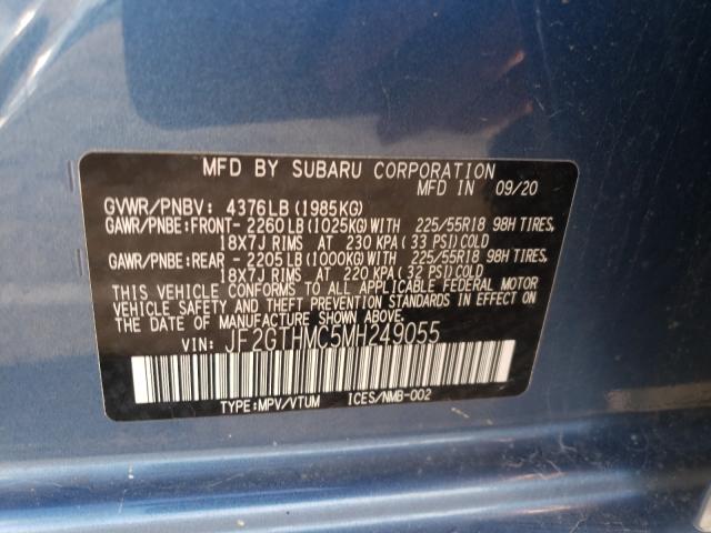 Photo 9 VIN: JF2GTHMC5MH249055 - SUBARU CROSSTREK 