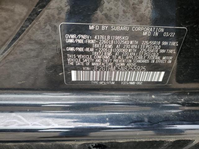 Photo 12 VIN: JF2GTHMC5N8255925 - SUBARU CROSSTREK 