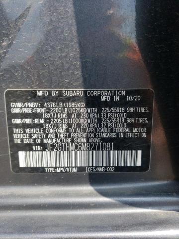 Photo 12 VIN: JF2GTHMC6M8271081 - SUBARU CROSSTREK 