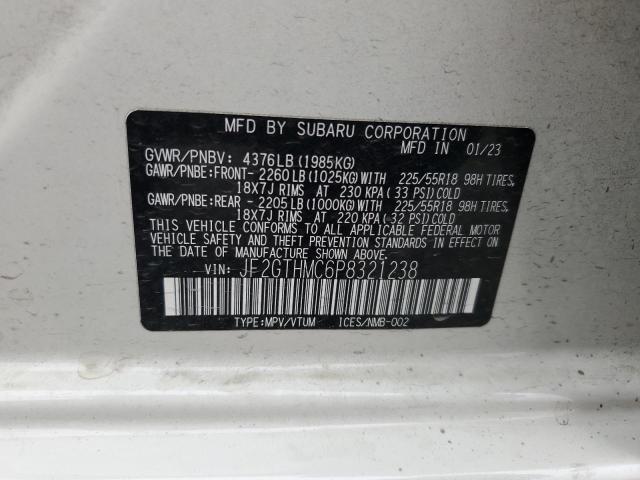 Photo 11 VIN: JF2GTHMC6P8321238 - SUBARU CROSSTREK 