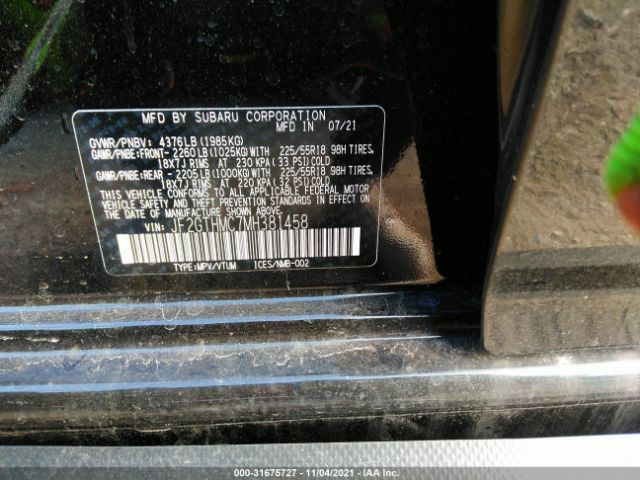 Photo 8 VIN: JF2GTHMC7MH381458 - SUBARU CROSSTREK 