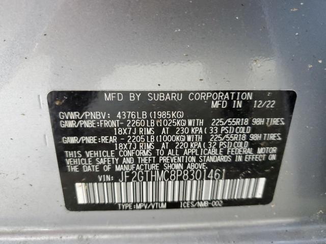 Photo 12 VIN: JF2GTHMC8P8301461 - SUBARU CROSSTREK 