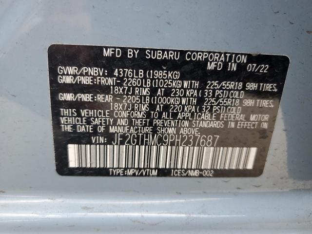 Photo 11 VIN: JF2GTHMC9PH237687 - SUBARU CROSSTREK 