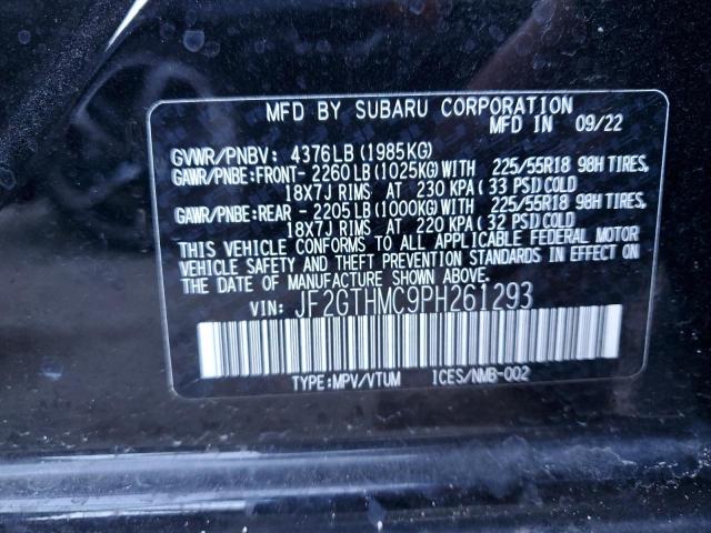 Photo 11 VIN: JF2GTHMC9PH261293 - SUBARU CROSSTREK 