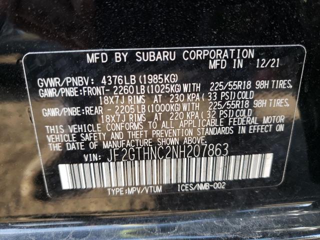 Photo 11 VIN: JF2GTHNC2NH207863 - SUBARU CROSSTREK 