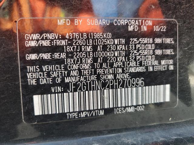 Photo 12 VIN: JF2GTHNC2PH270996 - SUBARU CROSSTREK 