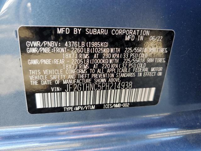 Photo 9 VIN: JF2GTHNC5PH214938 - SUBARU CROSSTREK 