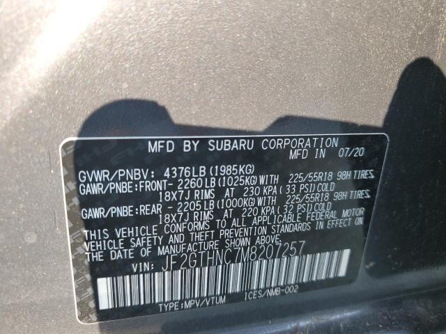 Photo 11 VIN: JF2GTHNC7M8207257 - SUBARU CROSSTREK 