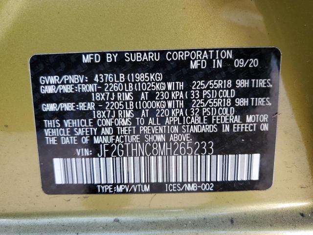 Photo 12 VIN: JF2GTHNC8MH265233 - SUBARU CROSSTREK 