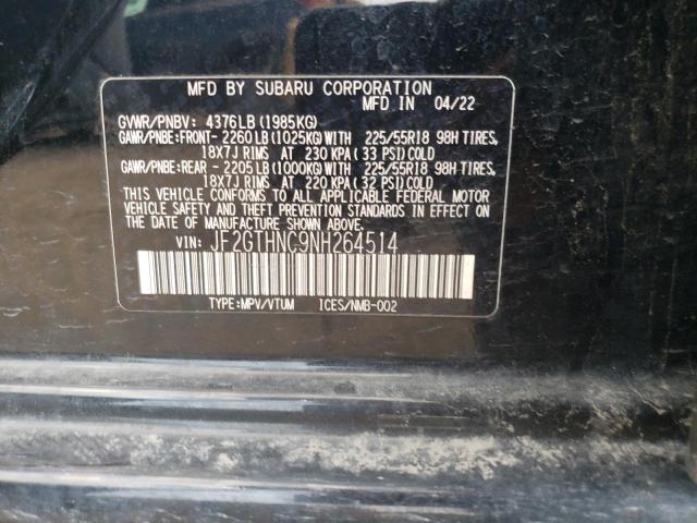 Photo 12 VIN: JF2GTHNC9NH264514 - SUBARU CROSSTREK 