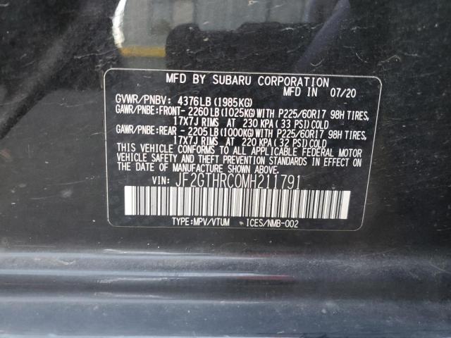 Photo 11 VIN: JF2GTHRC0MH211791 - SUBARU CROSSTREK 