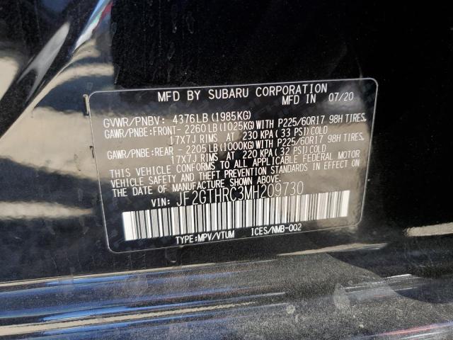 Photo 9 VIN: JF2GTHRC3MH209730 - SUBARU CROSSTREK 