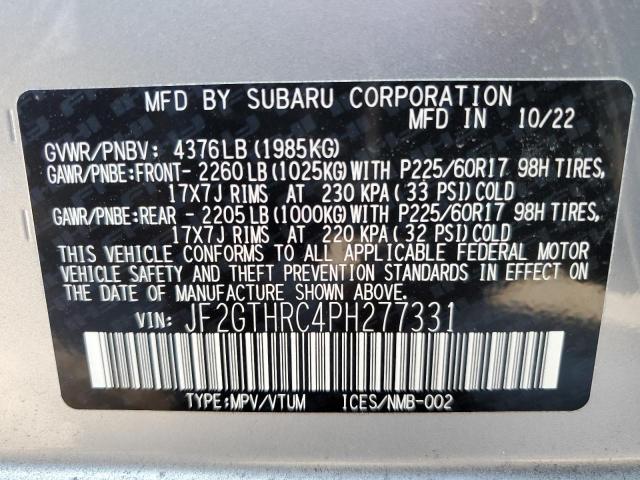 Photo 13 VIN: JF2GTHRC4PH277331 - SUBARU CROSSTREK 