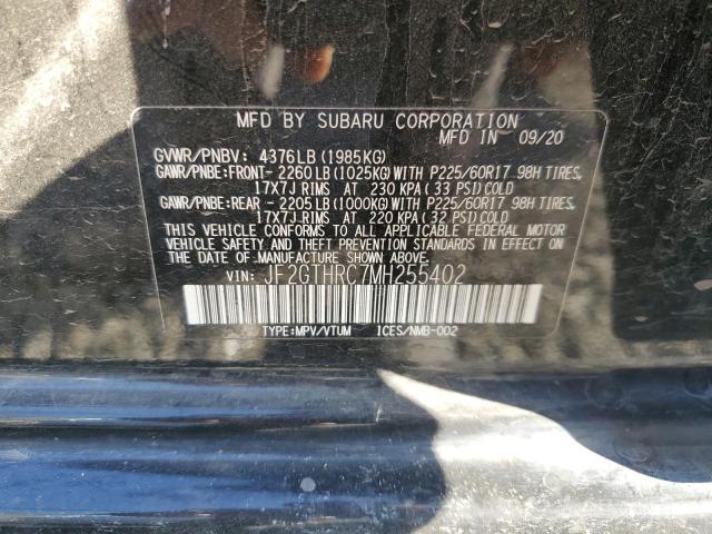 Photo 11 VIN: JF2GTHRC7MH255402 - SUBARU CROSSTREK 