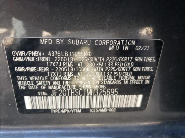 Photo 11 VIN: JF2GTHSC1MH325695 - SUBARU CROSSTREK 