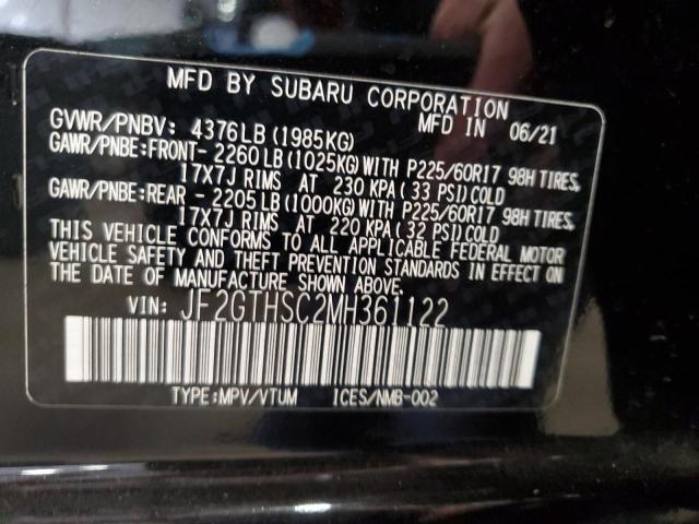 Photo 12 VIN: JF2GTHSC2MH361122 - SUBARU CROSSTREK 