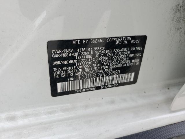 Photo 12 VIN: JF2GTHSC2NH239880 - SUBARU CROSSTREK 