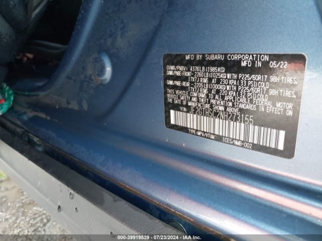 Photo 8 VIN: JF2GTHSC2NH273155 - SUBARU CROSSTREK 