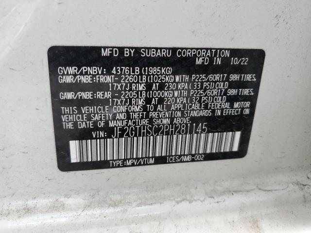 Photo 11 VIN: JF2GTHSC2PH281145 - SUBARU CROSSTREK 