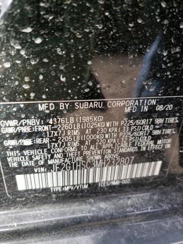 Photo 9 VIN: JF2GTHSC3MH232807 - SUBARU CROSSTREK 