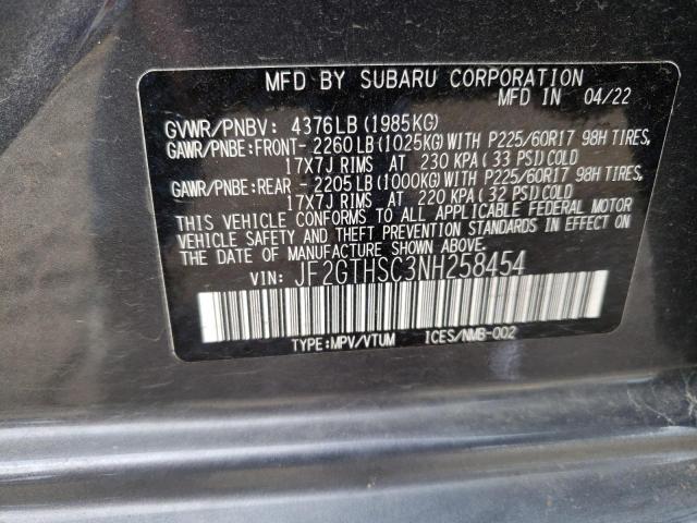 Photo 13 VIN: JF2GTHSC3NH258454 - SUBARU CROSSTREK 