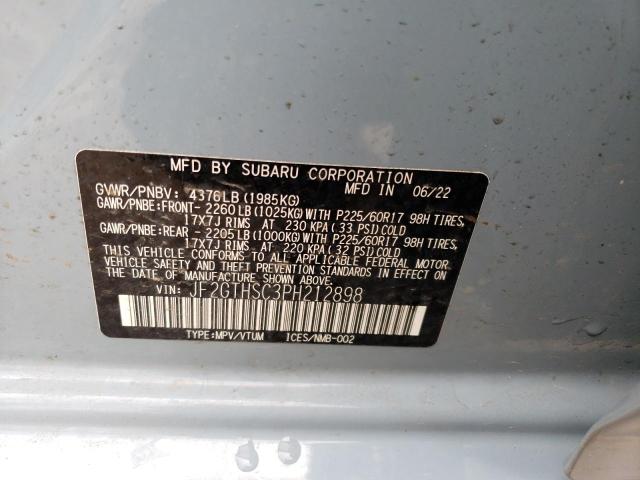 Photo 11 VIN: JF2GTHSC3PH212898 - SUBARU CROSSTREK 