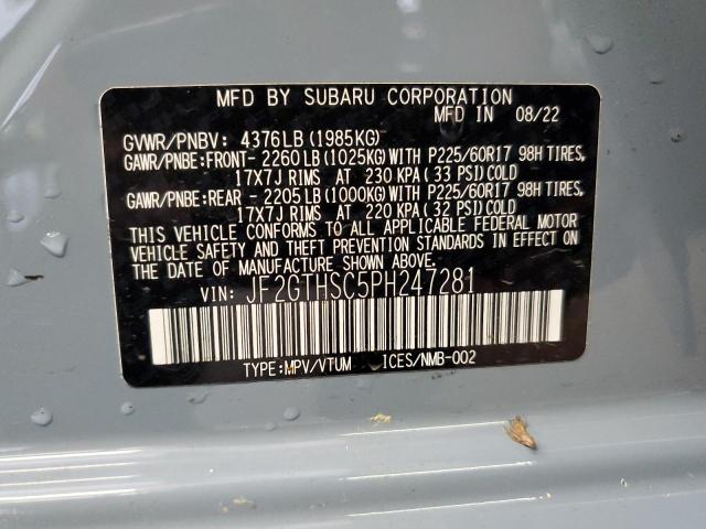 Photo 11 VIN: JF2GTHSC5PH247281 - SUBARU CROSSTREK 