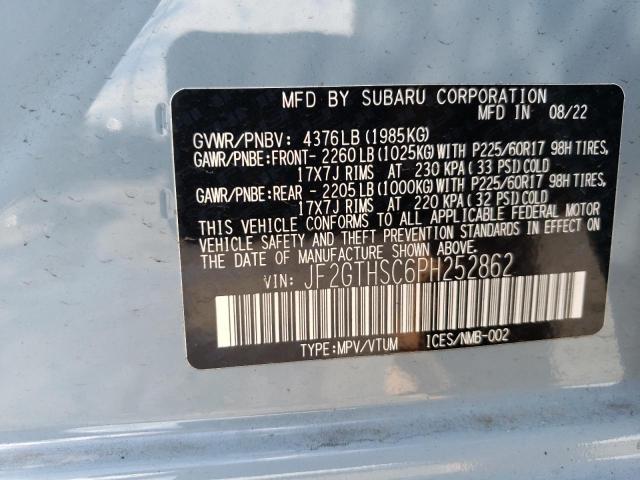 Photo 12 VIN: JF2GTHSC6PH252862 - SUBARU CROSSTREK 