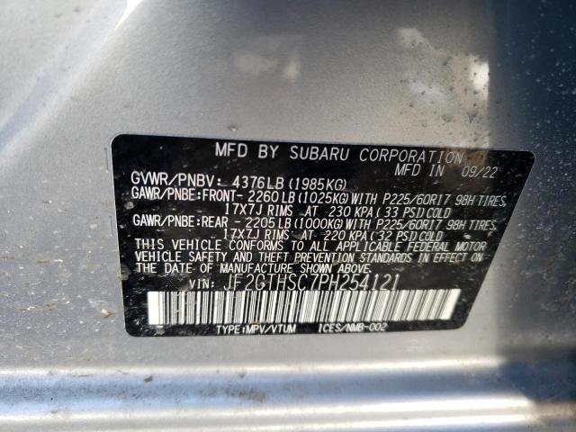 Photo 11 VIN: JF2GTHSC7PH254121 - SUBARU CROSSTREK 