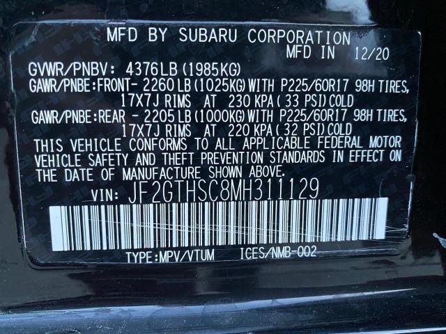 Photo 9 VIN: JF2GTHSC8MH311129 - SUBARU CROSSTREK 