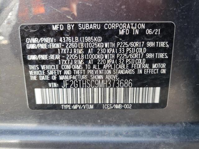 Photo 12 VIN: JF2GTHSC9MH373686 - SUBARU CROSSTREK 