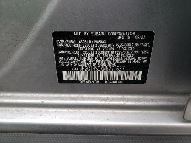 Photo 11 VIN: JF2GTHSCXNH271637 - SUBARU CROSSTREK 