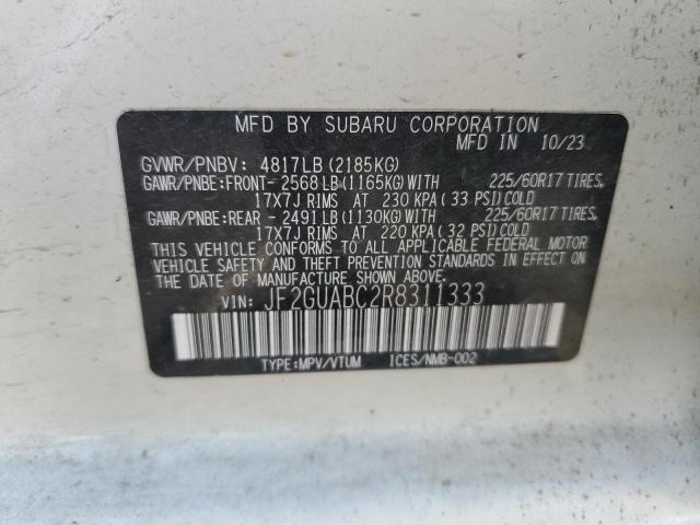 Photo 11 VIN: JF2GUABC2R8311333 - SUBARU CROSSTREK 