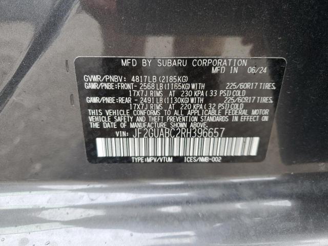 Photo 12 VIN: JF2GUABC2RH396657 - SUBARU CROSSTREK 