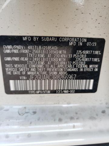 Photo 11 VIN: JF2GUABC3R8266967 - SUBARU CROSSTREK 