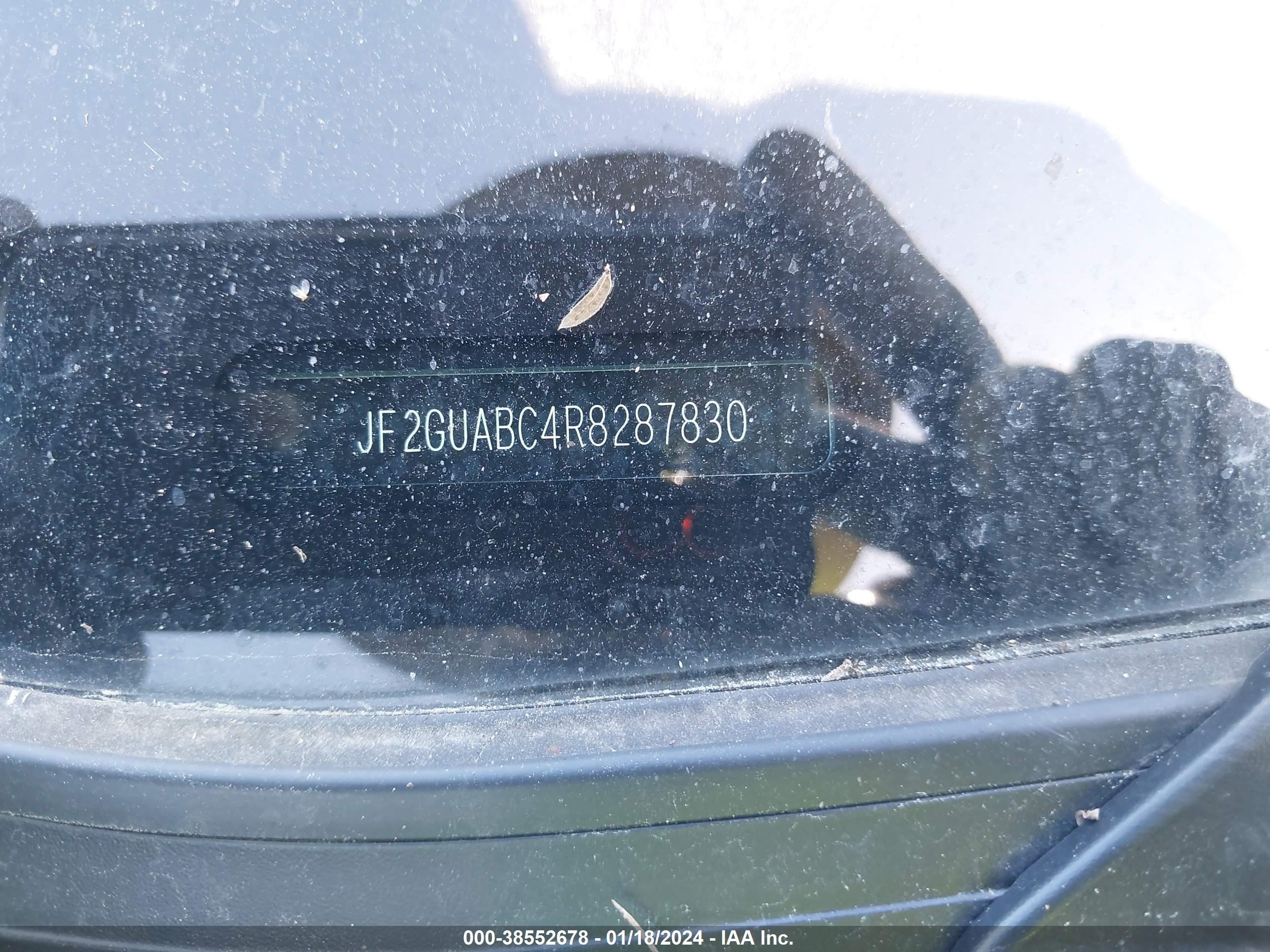 Photo 8 VIN: JF2GUABC4R8287830 - SUBARU CROSSTREK 