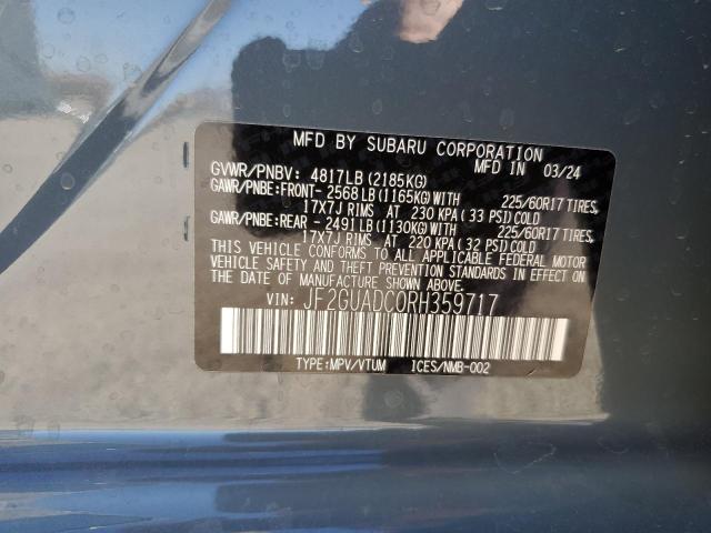 Photo 13 VIN: JF2GUADC0RH359717 - SUBARU CROSSTREK 