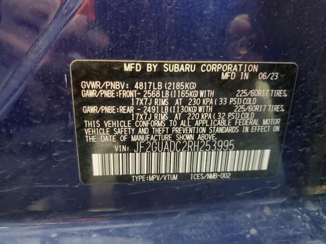 Photo 11 VIN: JF2GUADC2RH253995 - SUBARU CROSSTREK 