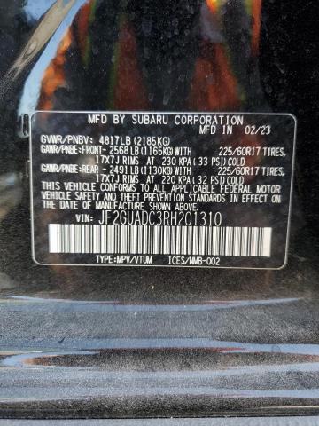 Photo 13 VIN: JF2GUADC3RH201310 - SUBARU CROSSTREK 