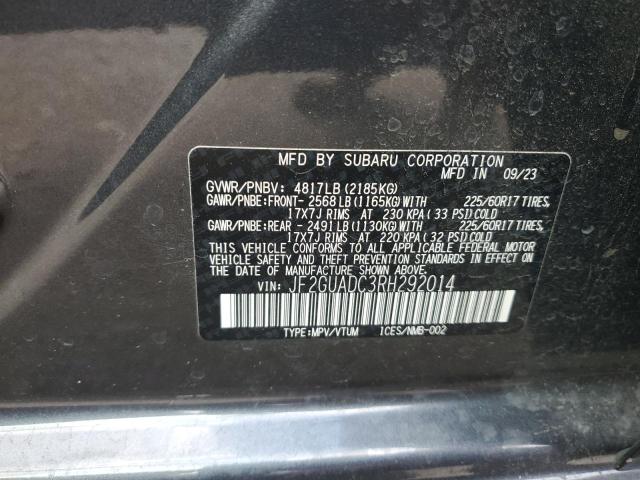 Photo 12 VIN: JF2GUADC3RH292014 - SUBARU CROSSTREK 